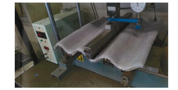 スレートの曲げ破壊荷重の測定　試験結果