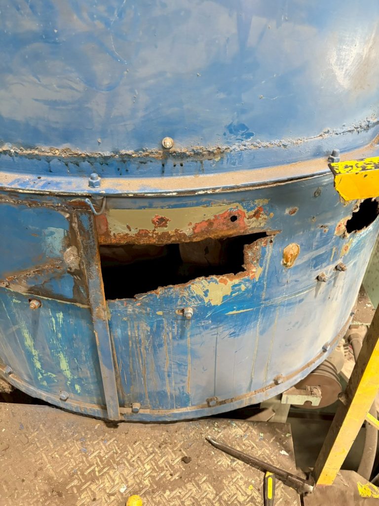 混錬機施工前の写真